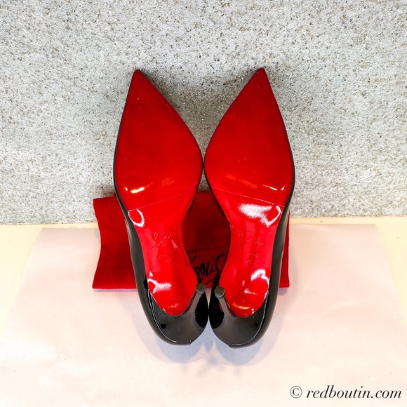 ♥️SOLD Louboutin Iriza Dorsay 100mm patent Pump - Picture 7 of 8
